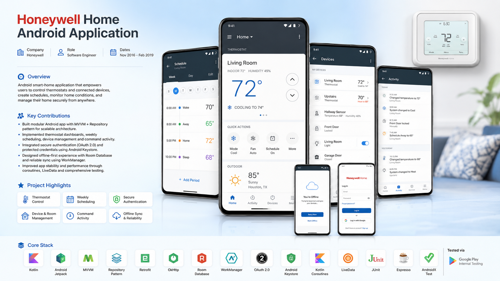 Honeywell Home Android Application